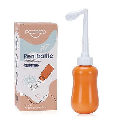 Peri Bottle for Postpartum Care, for Postpartum Essentials, Feminine Care Orange - size: Orange