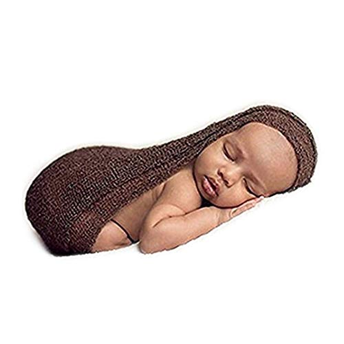 Newborn Photography Props Swaddle Wraps - color: Coffee
