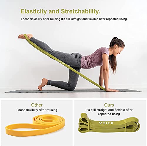 VEICK Pull Up Assist Resistance Bands for Home Gym - color: Green Set of 6