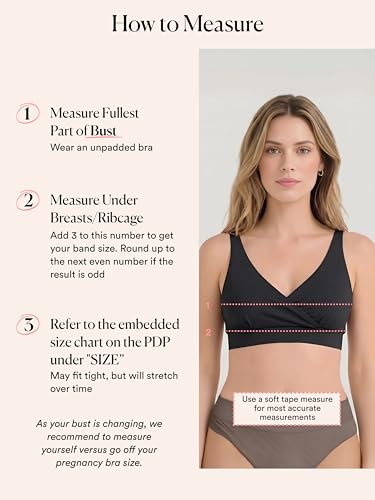 HATCH The Dream Feed Nursing & Sleep Bra - color: Black, size: Large