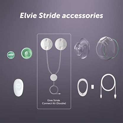 Elvie Stride Connect Kit - Double - Breast Pump & Breastfeeding Essentials - Accessories for Breastmilk Storage & Pumps - style: Connect Kit