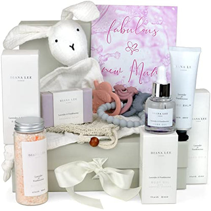 New Mom Gift Basket - Luxury Postpartum Care Package for Women After Birth