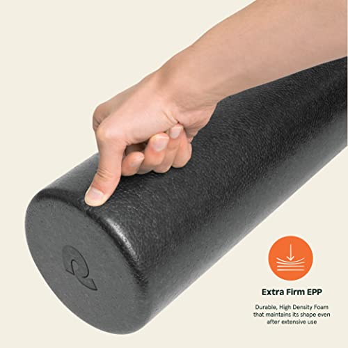 Retrospec Relief Foam Roller High-Density EPP Extra Firm Round Foam Roller for Exercise, Massage Yoga, Pilates and Post Workout Muscle Recovery - size: 36"