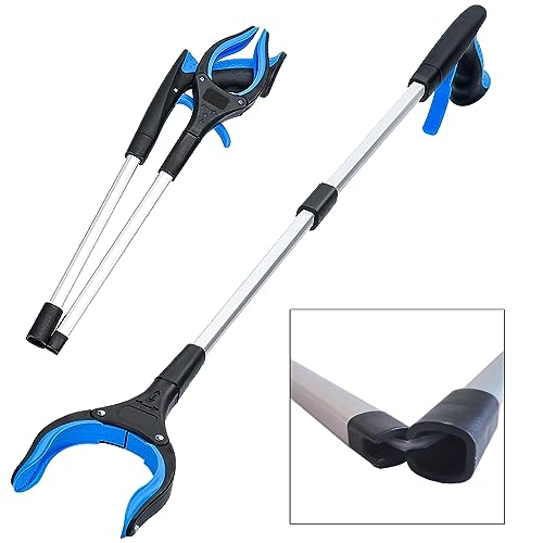 2-Pack 32"Grabber Reacher Tool,360°Rotating Anti-Slip Jaw,Trash Claw Grabber Tool