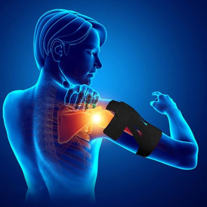TEAWOO PreCut Kinesiology Tape for Shoulder (Black 20 Pcs) - color: Black