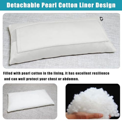 Post Surgery SeatBelt Pillow for Pregnancy Mastectomy Hysterectomy Recovery - color: Ivory