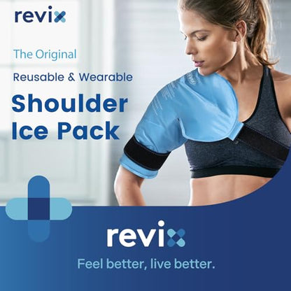 REVIX Extra Large Ice Pack for Back Relief, Shoulder Ice Pack, Reusable Ice Pack Wrap