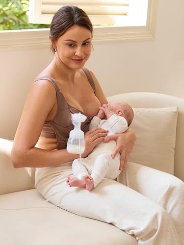 MOMANDA Pumping & Nursing Bra Hands Free - color: Brown Purple
