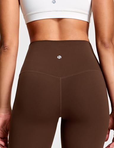 HeyNuts Yoga Pro Leggings 21" - color: Java Coffee, size: Medium