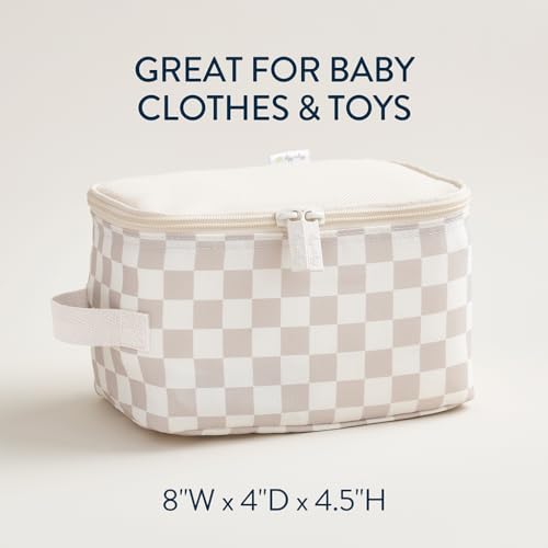 Itzy Ritzy Packing Cubes for Travel, Set of 3 Organizers (Checkerboard) - color: Checkerboard