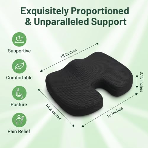 Gel Seat Cushion For Long Sitting Hip Butt Pad for Office Car Seat