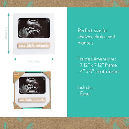 Kate & Milo Our Little Miracle Sonogram Photo Frame - color: Our Little Miracle Sono Frame