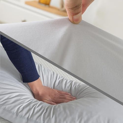 WhatsBedding Memory Foam Body Pillow with Cover, Long Bed Pillow for Adults - color: Light Grey