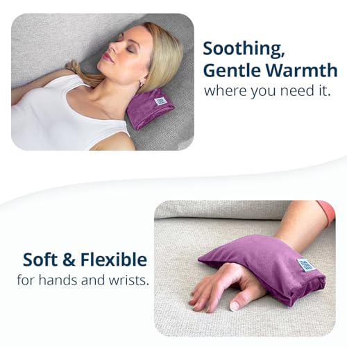 Mini Microwave Heating Pad and Cold Pack, Cold Hands, Neck and Wrists 4x8in - color: Moonlit Lilac