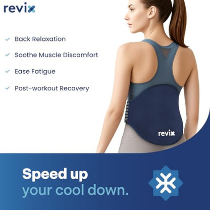 REVIX Extra Large Ice Pack for Back Relief, Shoulder Ice Pack, Reusable Ice Pack Wrap