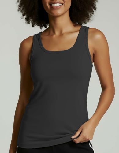 5 Pack Women's Dry Fit Racerback Tank Tops Sleeveless Athletic Workout Gym - color: Set 5, size: XX-Large