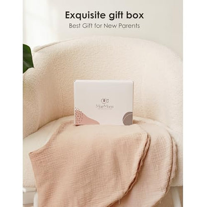 MairMore 2 Pack Muslin Baby Nursing Pillow Covers，Cover Only - color: Clay