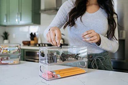 ClearSpace Plastic Pantry Organization and Food Storage Bin, 4 Pack - size: 4 Pack
