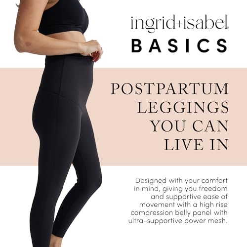 Ingrid & Isabel Basics Postpartum Compression Leggings - color: Black, size: Large