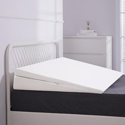 SUNYRISY Adjustable Wide Size Bed Wedge Pillow Wedge Mattress Topper - size: Queen 60*32*7.5in