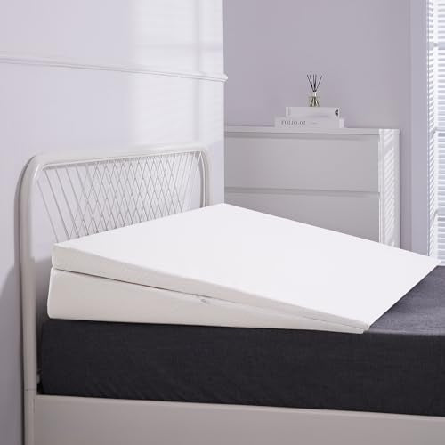 SUNYRISY Adjustable Wide Size Bed Wedge Pillow Wedge Mattress Topper - size: TWIN 39*32*7.5in