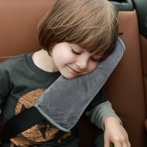 COOLBEBE Seat Belt Pillow for Kids, Grey - color: Grey, size: Large (Pack of 1)