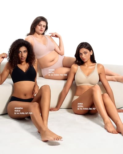 VQJ Women's Jelly Push Up Bra, Wireless Full Coverage Seamless T-Shirt Bra - color: Blush Pink, size: Medium