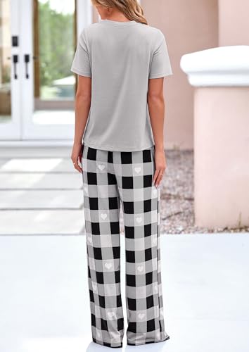 PRETTYGARDEN Pajamas for Women 2 Piece Lounge Set - color: Grey, size: X-Large