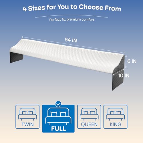 Full Size Bed Wedge Pillow Headboard, Pillow Wedge for Headboard Gap(0-8") - size: 54*10*6inch Full 1PCS