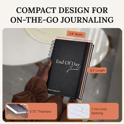 Tayri End of Day Journal – 5 Minute Gratitude & Reflection Notebook