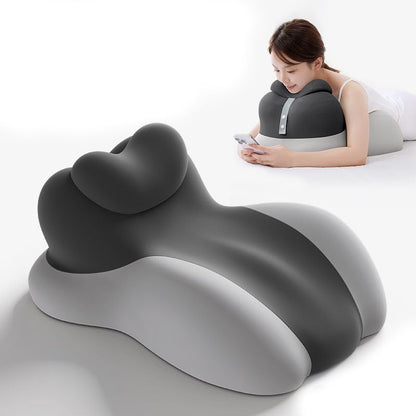 Intimate Memory Foam Wedge Pillow, Ergonomic Support Cushion for Couples - color: Light Gray