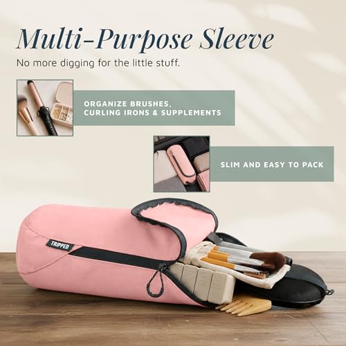 TRIPPED Travel Gear 3-Piece Travel Toiletry Bag Set - color: Pink