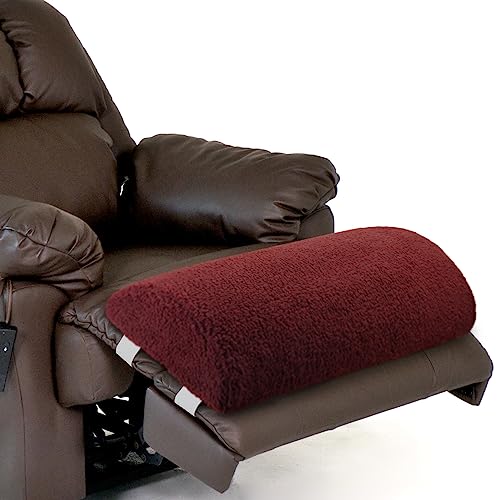 Wesiti Recliner Leg Rest Cushion Footrest Pillow Elevate Feet, Wine Red - color: Wine Red