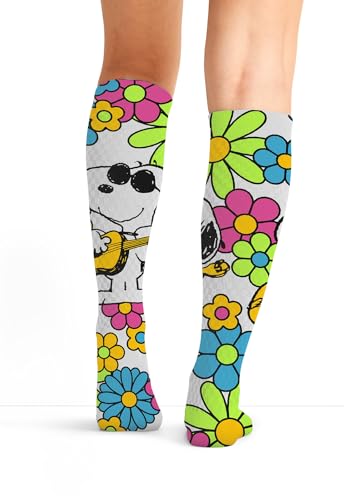 Cherokee Legwear Compression Socks for Women 10-15 mmHg (1-Pair Pack) - color: Snoopy Grooves, size: Plus