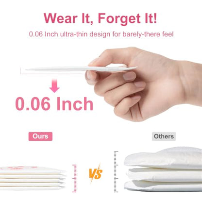 Disposable Nursing Pads, Super Absorbent, Breathable, Comfortable 3D Design (60 PCS) - size: 60 PCS