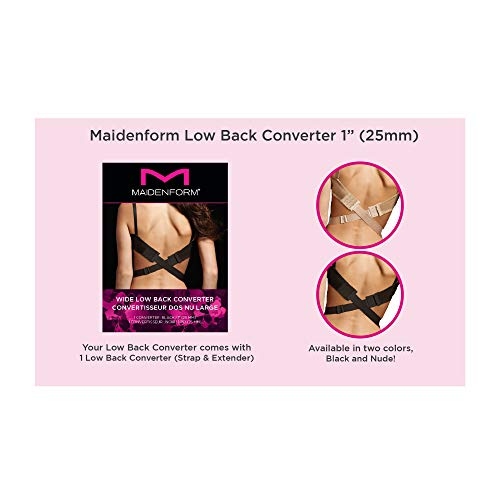 Maidenform Women's Low Back Bra Converter - color: Nude