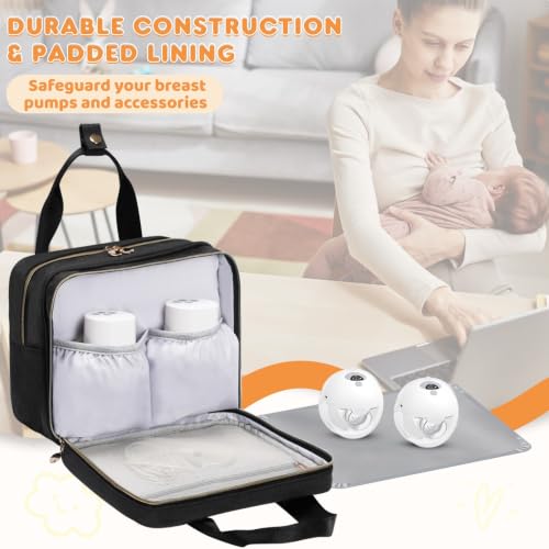 Wearable Breast Pump Travel Bag,Breastmilk Cooler Bag,Pumping Carrying Case