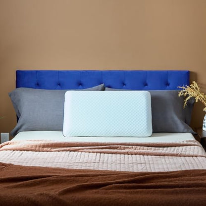 Weekender Cooling Gel Memory Foam Pillow for Sleeping – Queen Size, Ventilated Cooling Pillow for Side & Back Sleepers, Neck & Shoulder Support, Medium Firm, Washable Cover - size: Queen, style: 1 Pack