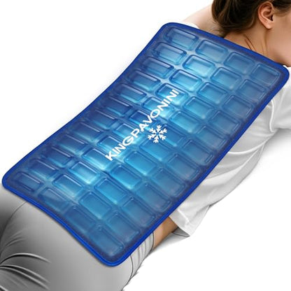 KingPavonini Soft Extra Large Ice Packs for Injuries Reusable, 13"x22" - style: X-Large (Pack of 1)