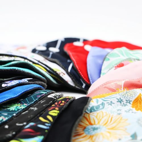Random Prints Small Size Cloth Menstrual Pads Reusable Sanitary Pads (S-5 PCS-Random Prints) - color: S-5 Pcs-random Prints