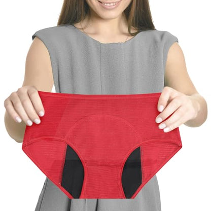 Hellove Womens Cotton Mesh Period Panties Menstrual Leak Proof Underwear Incontinence Protective Briefs(H-9-5-1,Medium) - color: H-9-5-1, size: Medium