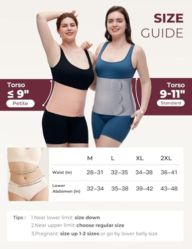 Momcozy Ergowrap Postpartum Belly Band, 3D Lifting & Ergonomic Back Support - color: Black, size: Large