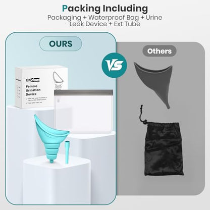 Portable Female Urinal, Silicone Pee Funnel, Splash‑Free Stand‑to‑Pee