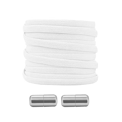 Elastic No Tie Flat Shoe Laces, 100cm/39inches Stretch Shoes Strings for Kids and Adults