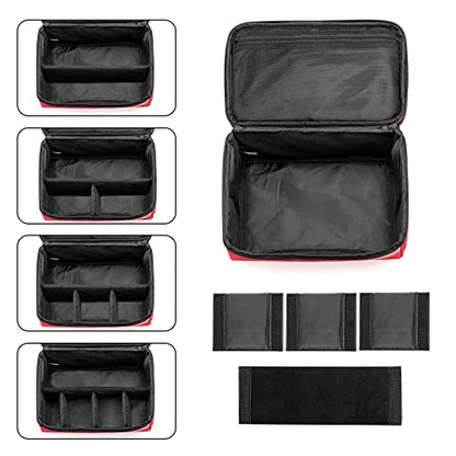Trunab Medicine Storage and Organizer Bag Empty, Pill Bottle Organizer - color: Red
