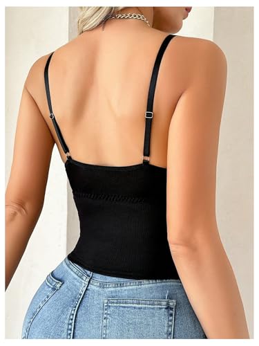 MakeMeChic Women's Maternity Nursing Bras Breastfeeding Lace Ribbed Longline Bra Tank Top - size: Large