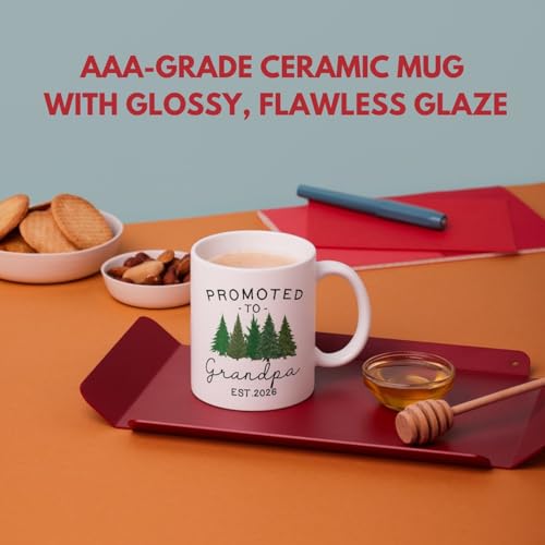 Promoted to Grandpa Mug, New Grandfather Gift, First Time Granddad