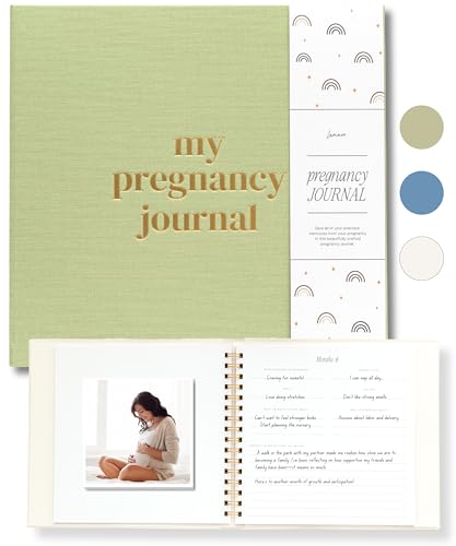Lamare Pregnancy Journal for First Time Moms 2026 – Pregnancy Planner - color: Sage