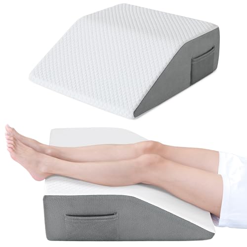 Cozymaker 8-inch Adjustable Leg Elevation Pillows for Swelling Pain Relief - size: Flat Top 8 inch Height