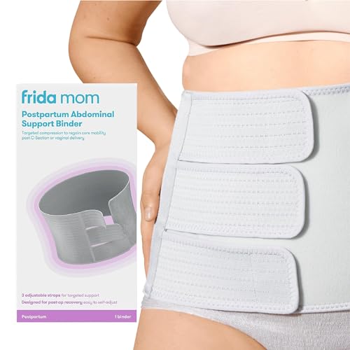 Frida Mom Belly Binder for Natural & C-Section Postpartum Recovery, 9" High